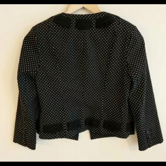 CAbi Polka Dot Black White Women's Blazer - Picture 5 of 8